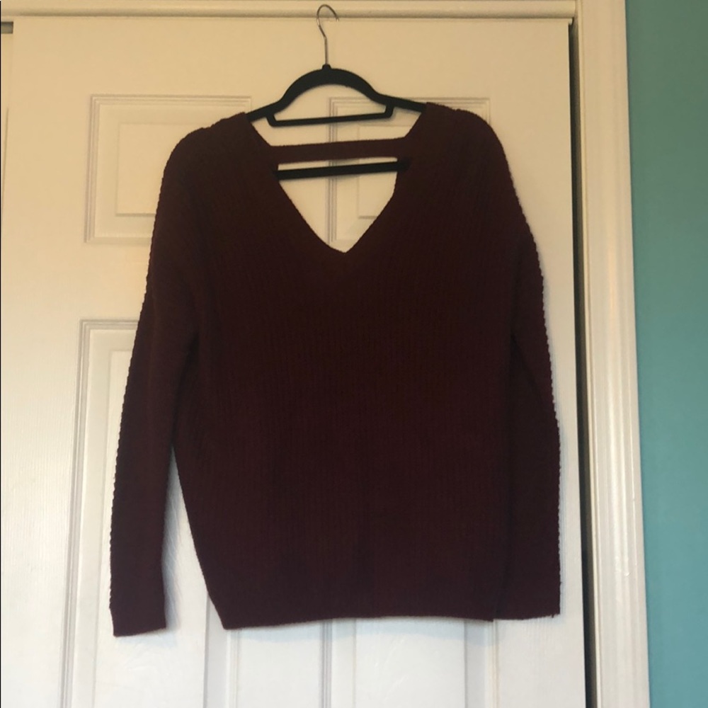 Burgundy sweater